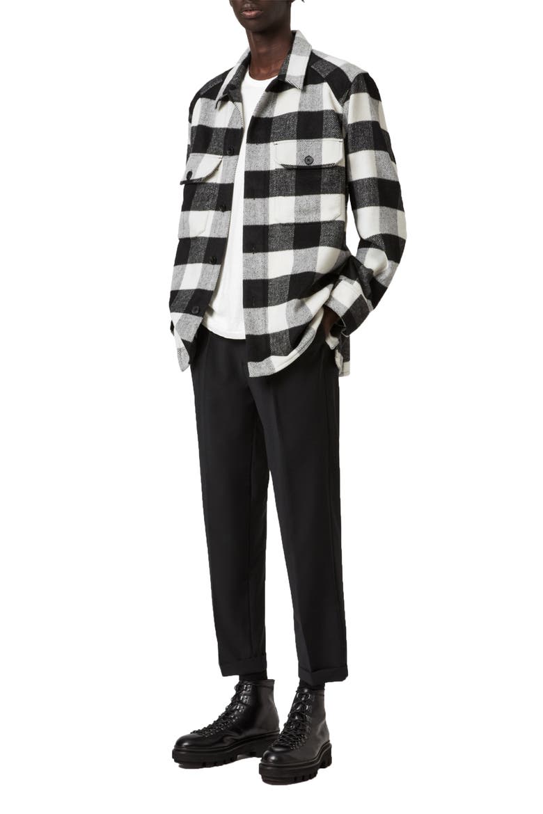 Prinzen Buffalo Check Shirt, Alternate, color, BLACK
