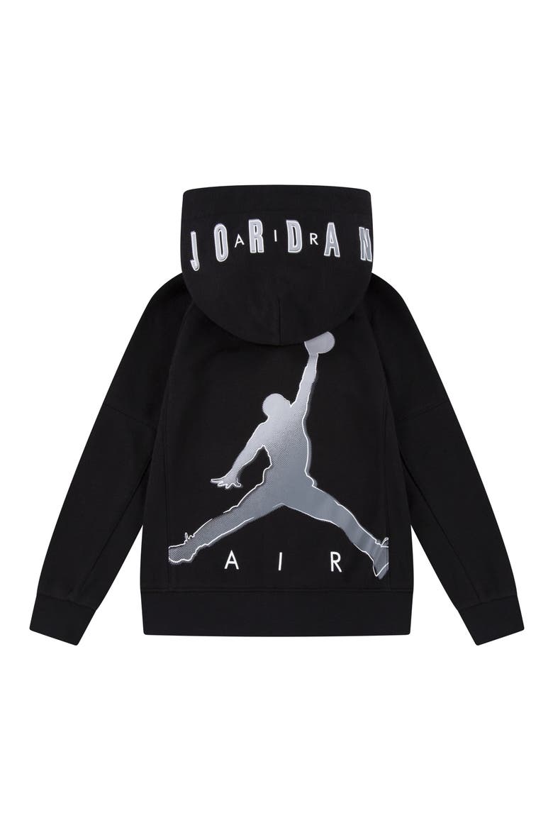 Kids' Jumpman Big Sport Zip Hoodie, Alternate, color, BLACK