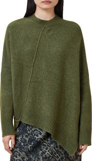 AllSaints Lock Asymmetrical Crewneck Sweater
