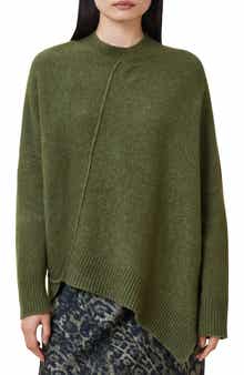 AllSaints Lock Asymmetrical Crewneck Sweater