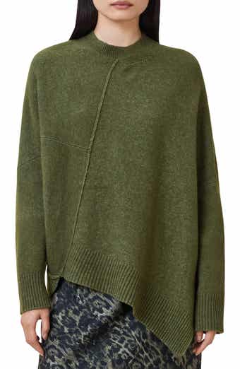 AllSaints Lock Asymmetrical Crewneck Sweater