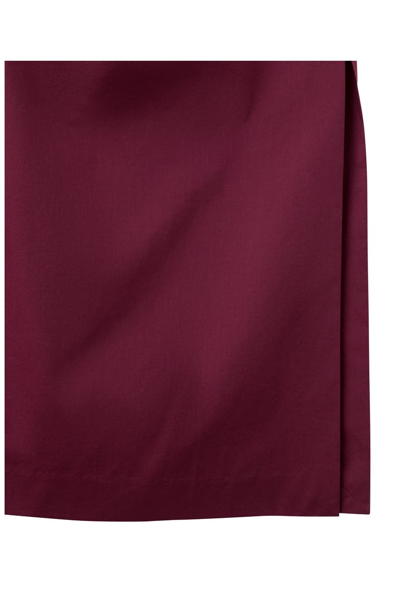 Pleated One-Shoulder Midi Dress, Alternate, color, BURGUNDY