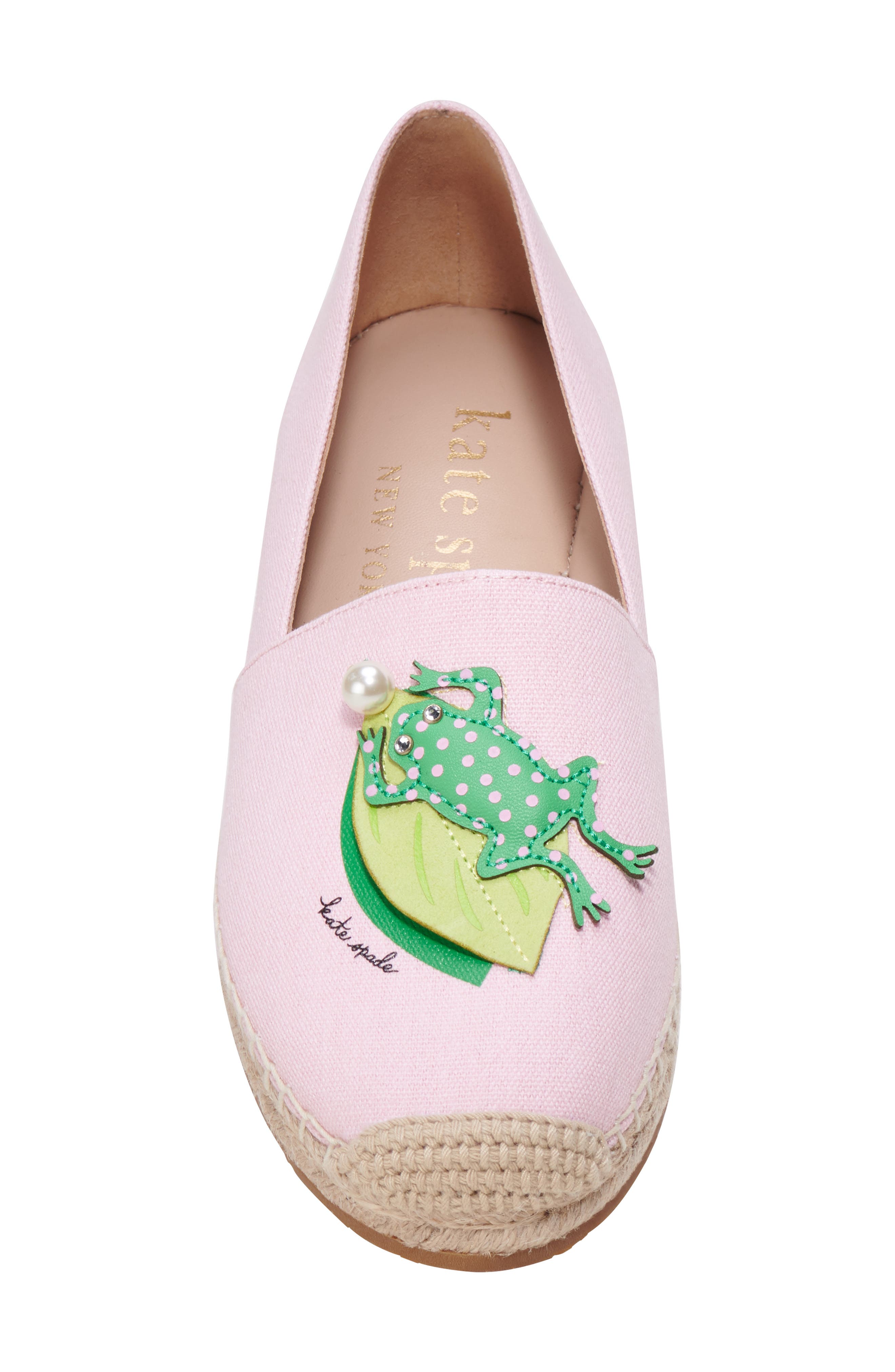 Kate Spade New York ribbit espadrille, Alternate, color, 