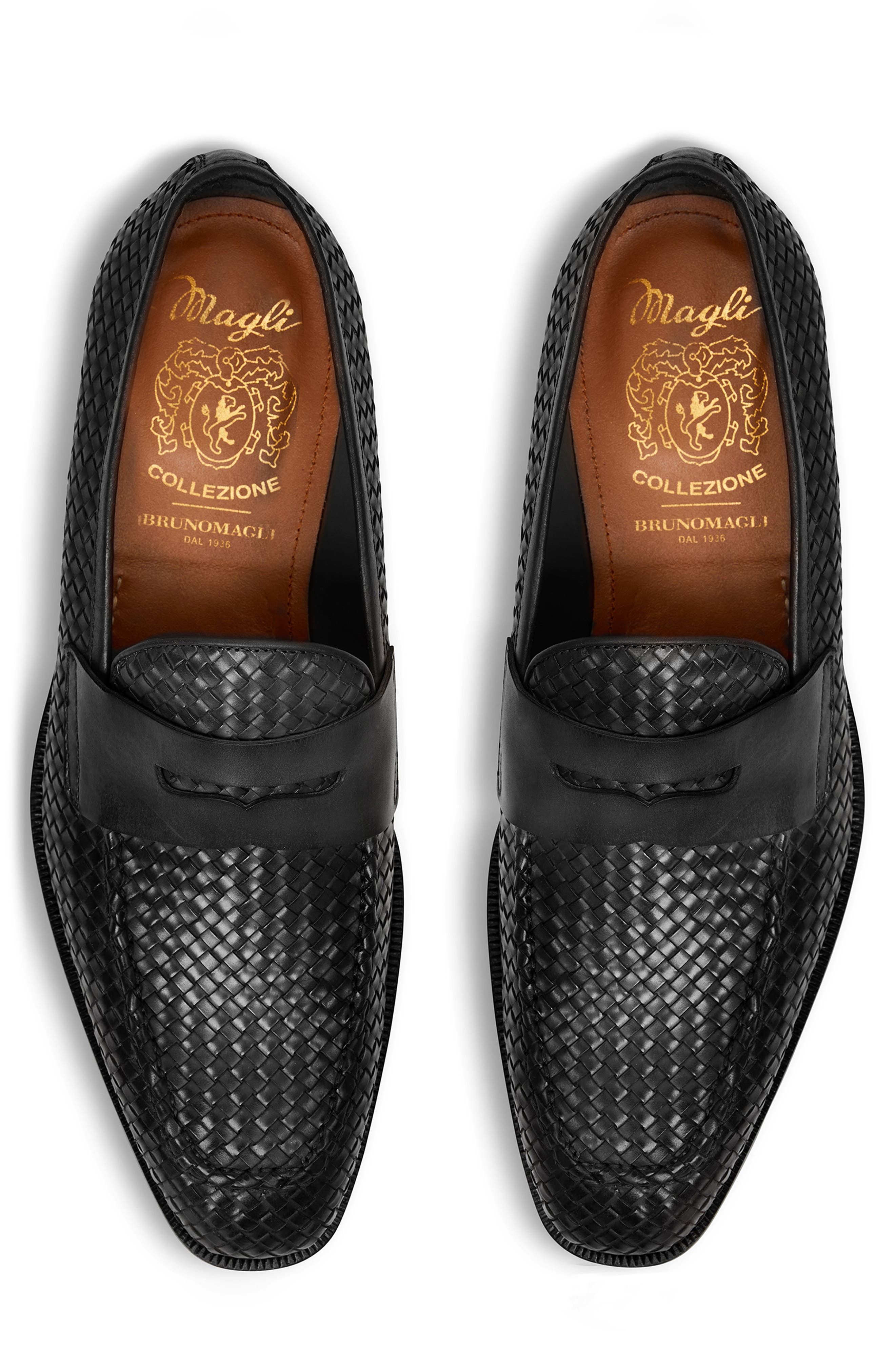 BRUNO MAGLI COLLEZIONE Vesini Woven Penny Loafer, Alternate, color, 