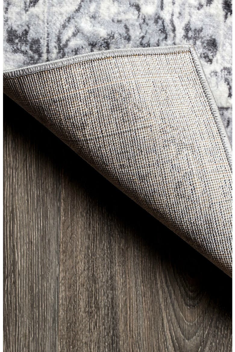 Lotus Modern Persian Floral Area Rug, Alternate, color, Gray