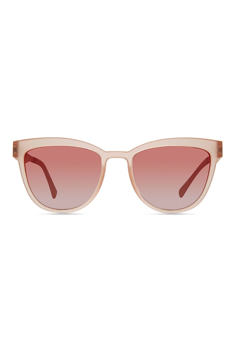 Fuji 53mm Polarized Round Sunglasses, Main, color, PINK