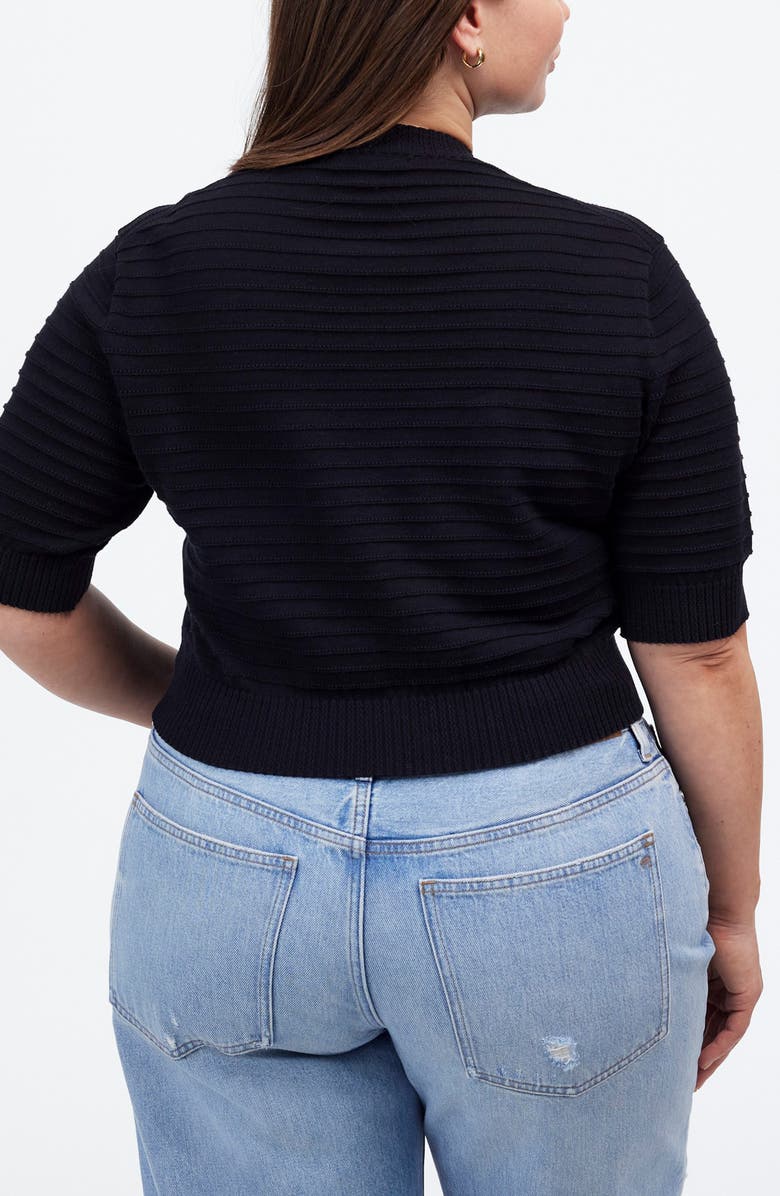 Madewell Textural Stitch Cotton Sweater, Alternate, color, 