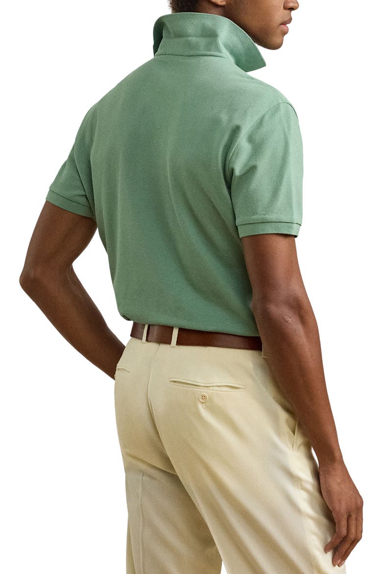 Embroidered Logo Cotton Piqué Polo, Alternate, color, FELDSPAR GREEN