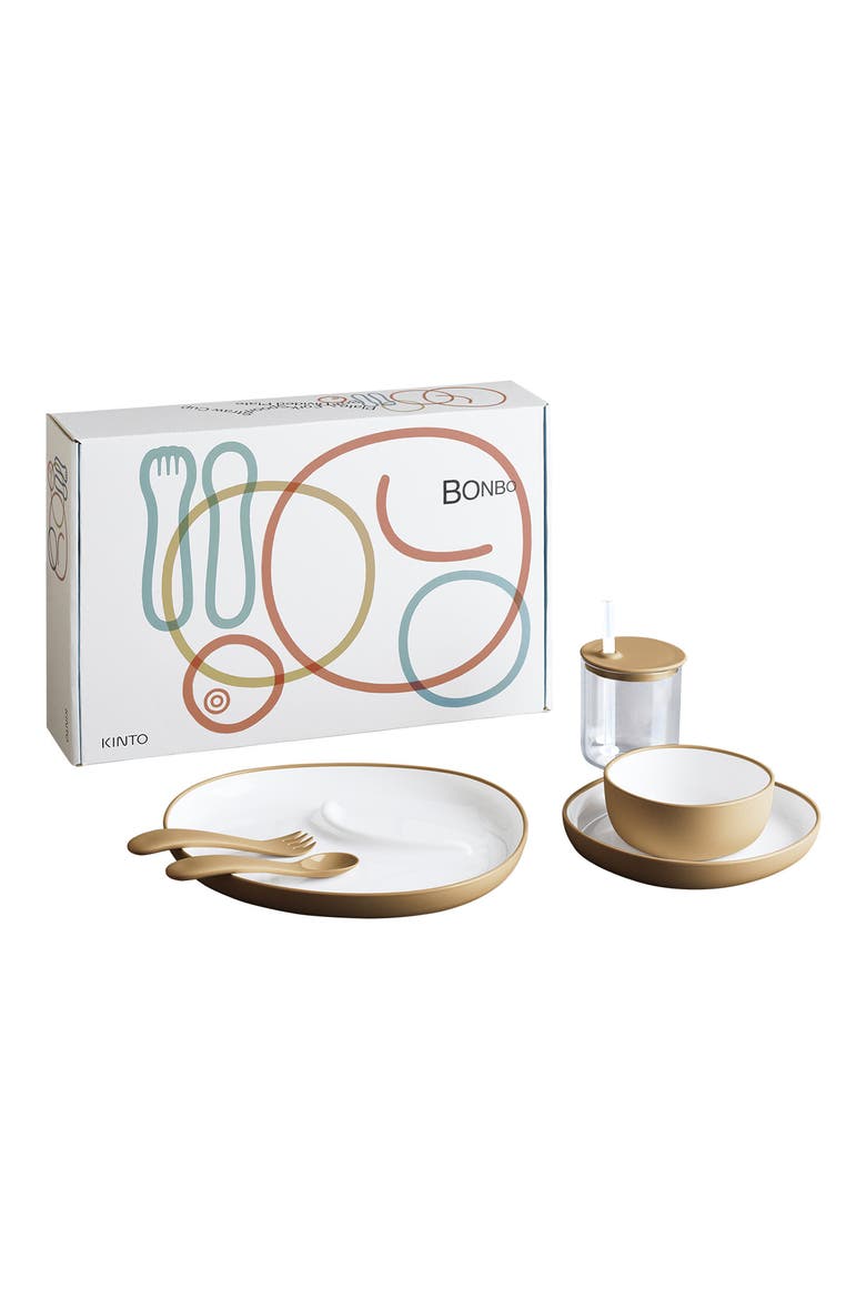 Kids' Bonbo 6-Piece Dinnerware Set, Main, color, YELLOW
