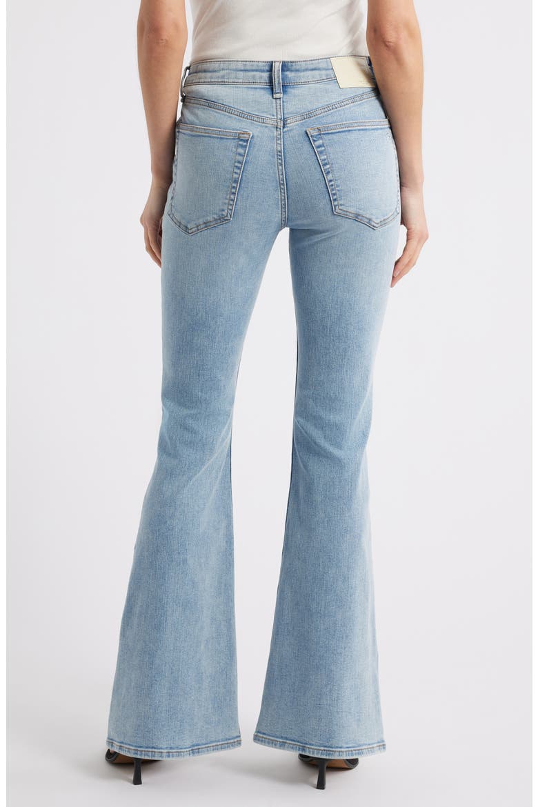 Flexi Dahlia Mid Rise Flare Leg Jeans, Alternate, color, LOU