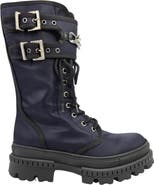 Madison Maison Chain Detail Buckled Combat Boot