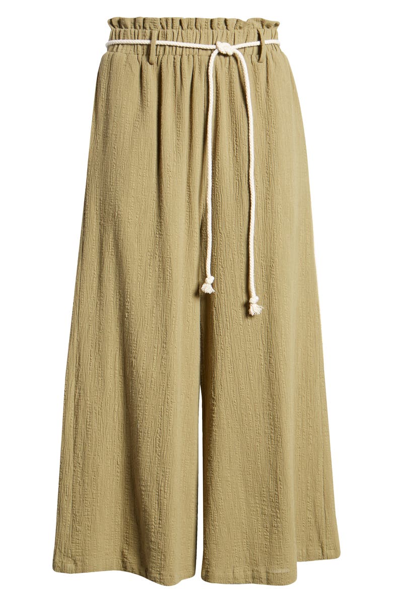 All in Favor Textured Pull On Crop Pants, Alternate, color, 