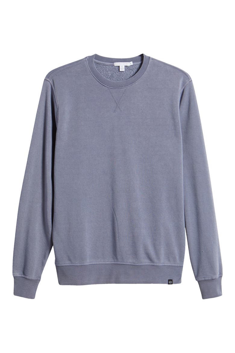 Mineral Wash Fleece Sweatshirt, Alternate, color, ZINC