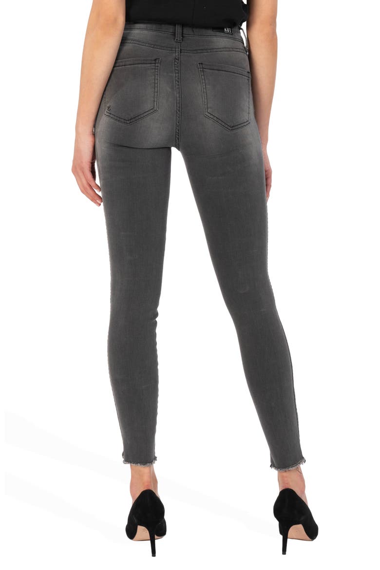 Connie Fab Ab High Waist Ankle Skinny Jeans, Alternate, color, ENTICING WITH GREY