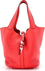 Pre-Owned Hermes Picotin Lock Bag Clemence MM
