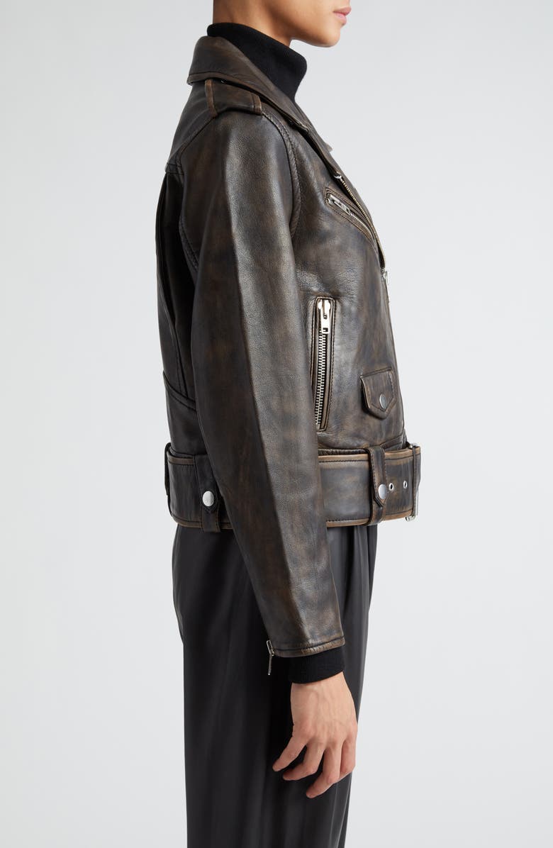 Stand Studio Icon Leather Biker Jacket, Alternate, color,