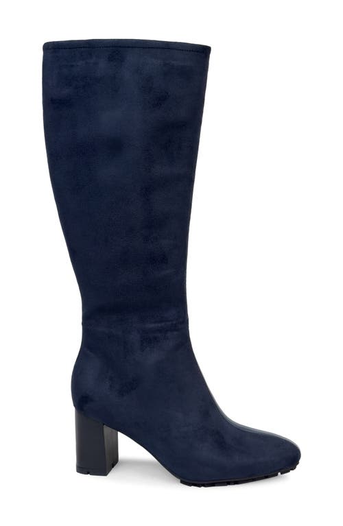 Aerosoles Brynn Block Heel Boot In Blue