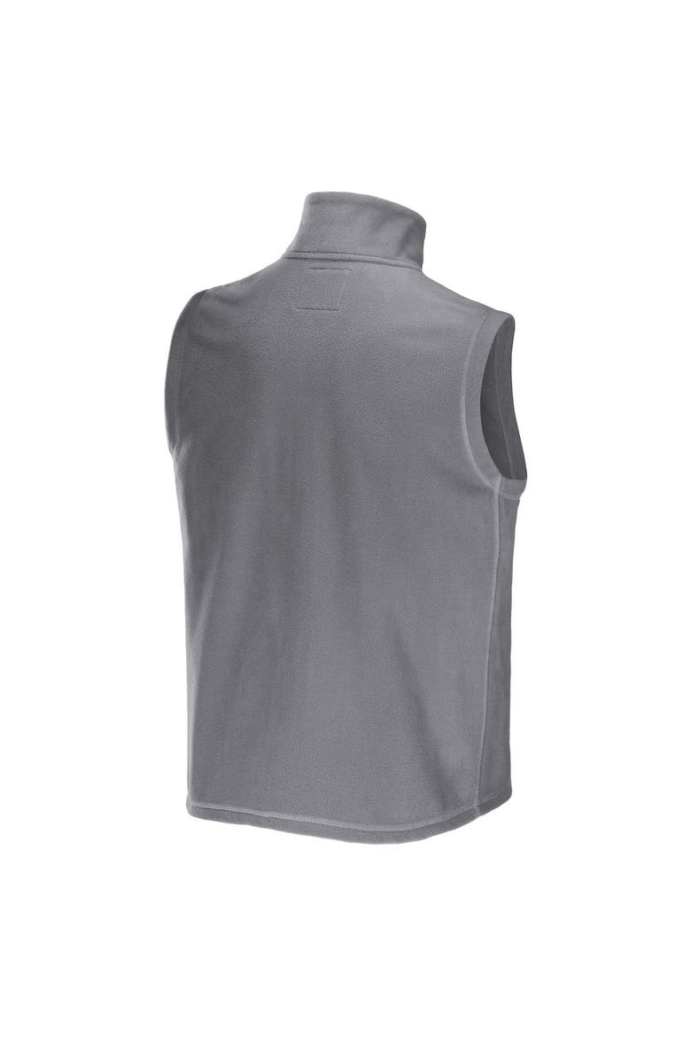 Men's NFL x Darius Rucker Collection by Fanatics Gray Las Vegas Raiders Polar Fleece Full-Zip Vest, Alternate, color, Gray