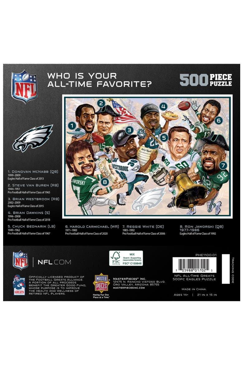 Philadelphia Eagles 500 Piece Puzzle, Alternate, color, Multicolor