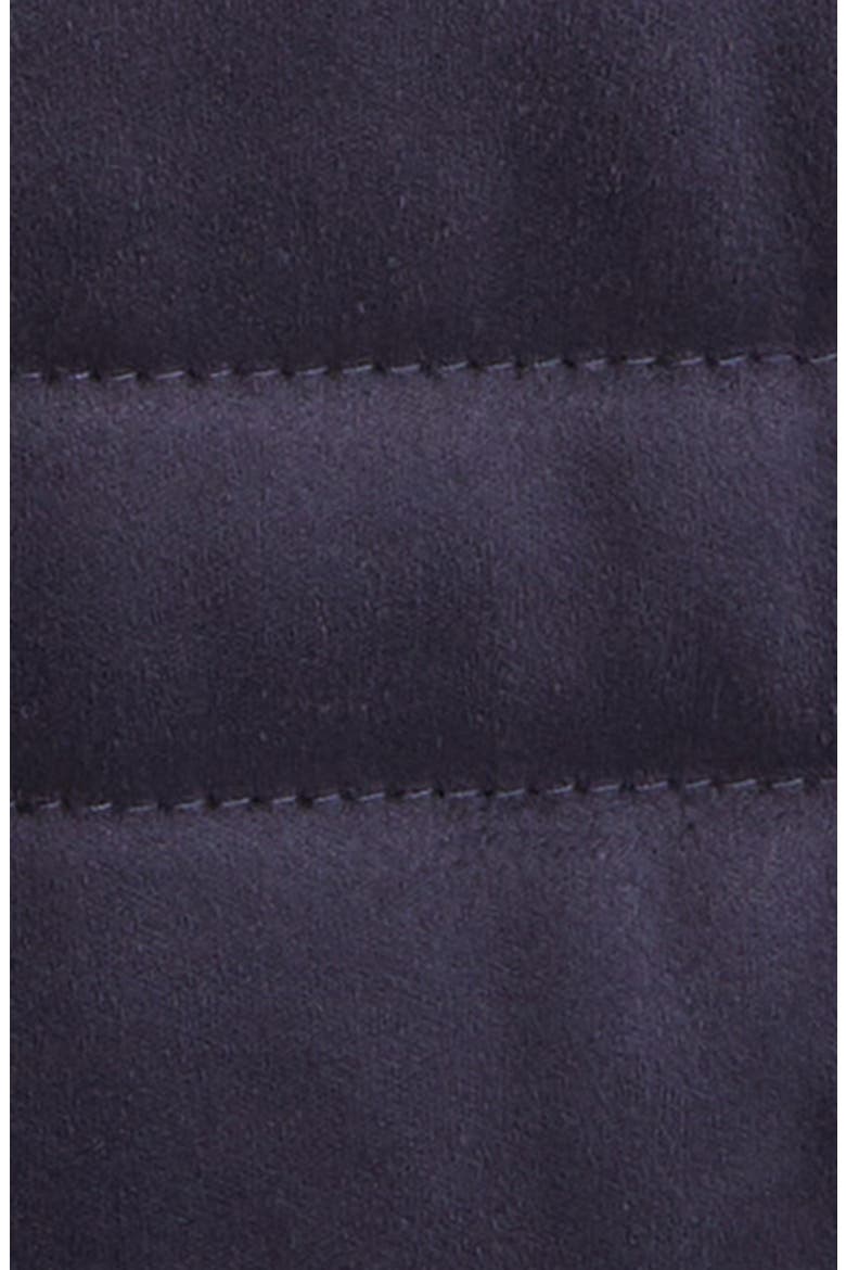 Renoir Mixed Media Faux Suede Quilted Jacket, Alternate, color, NAVY