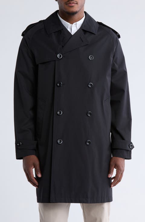 Double Breasted Water Resistant Trench Coat
