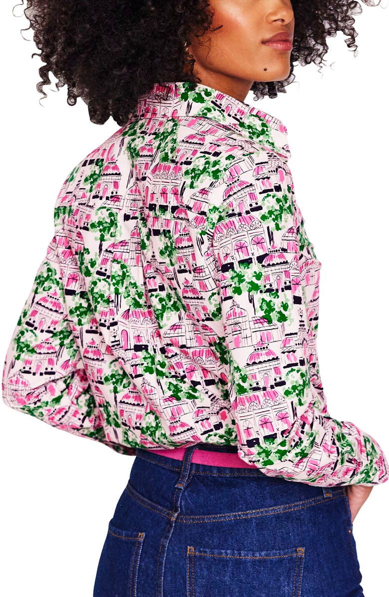 Boden Sienna Print Cotton Button-Up Shirt, Alternate, color,