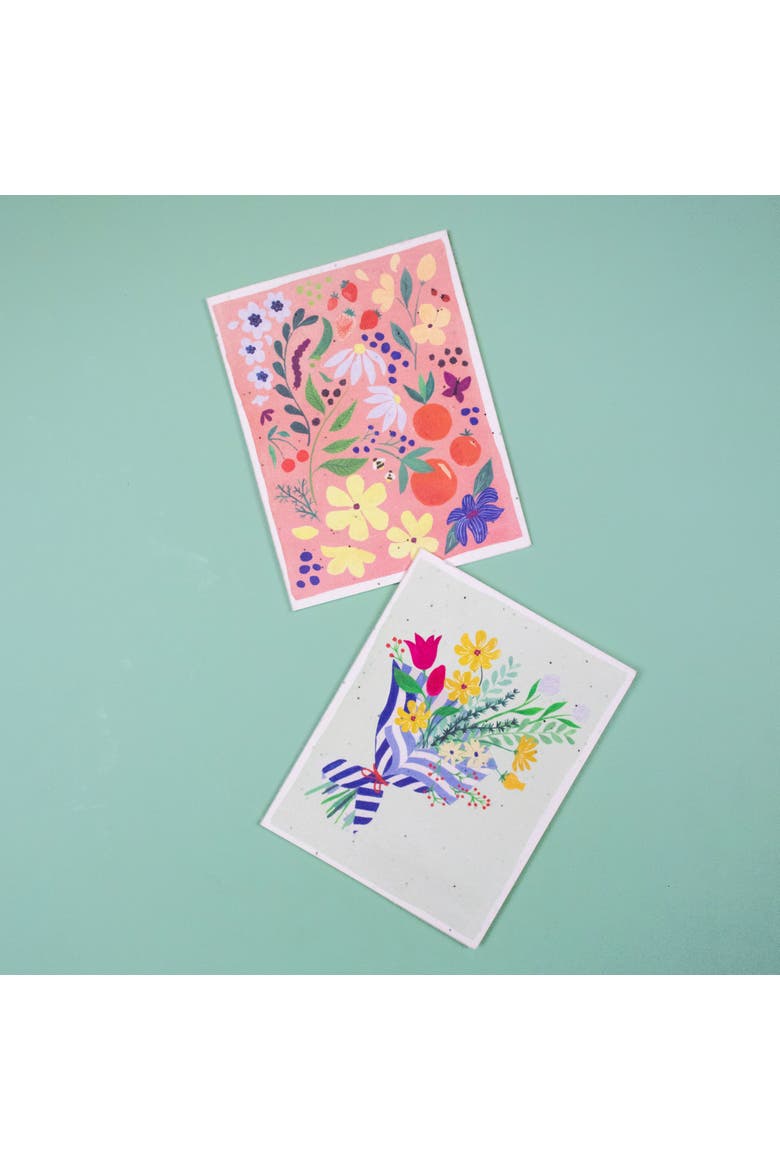 Seed Cards - Floral Print - 8-Pack, Alternate, color, Multi