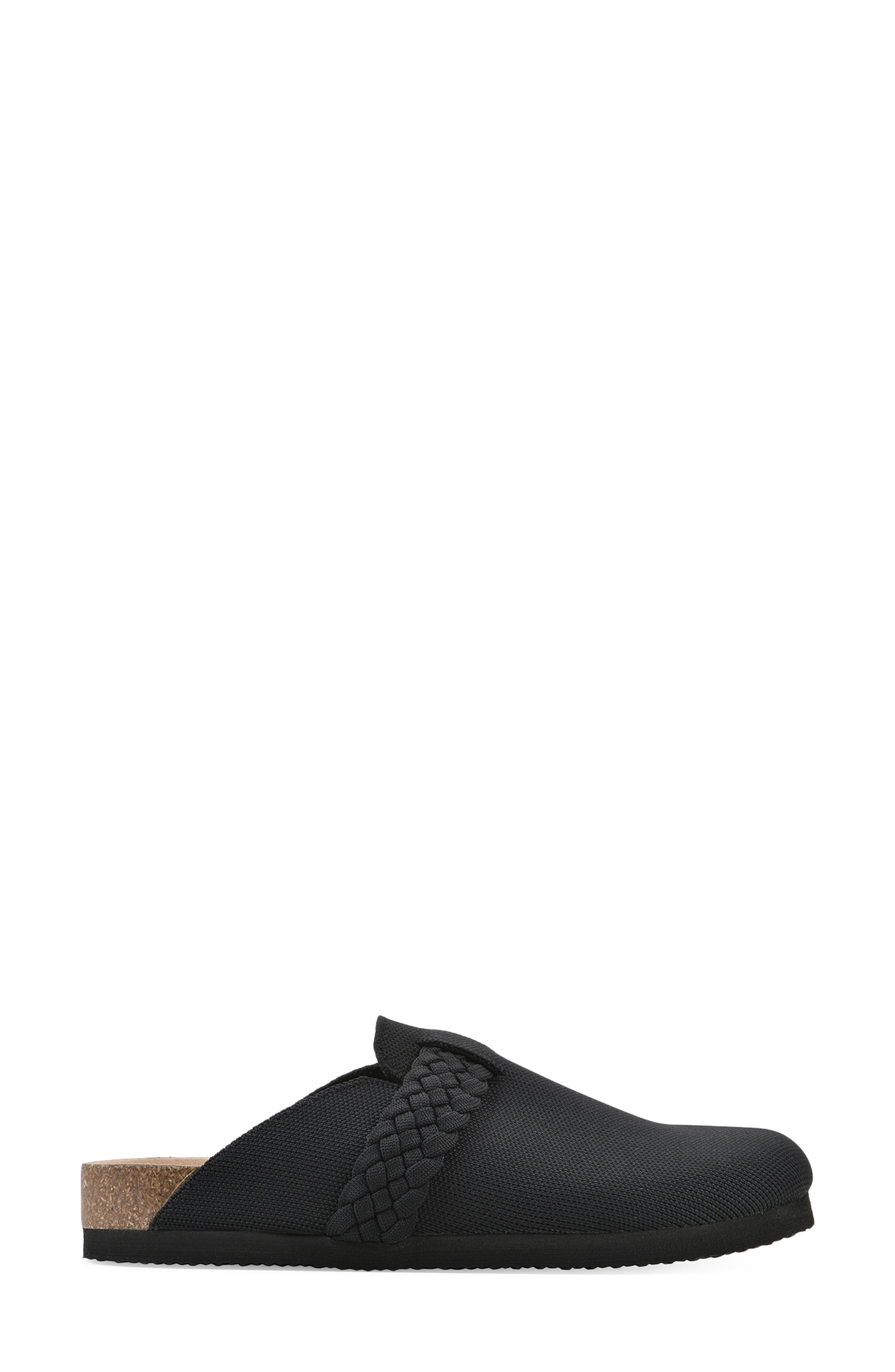Bistros Platform Clog, Alternate, color, BLACK/ FABRIC