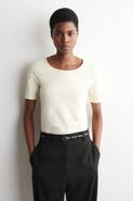 COS Slim Scoop-Neck Cotton T-Shirt