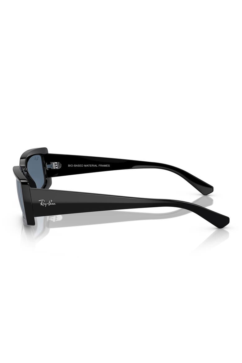 Kiliane 54mm Pillow Sunglasses, Alternate, color, BLACK BLUE