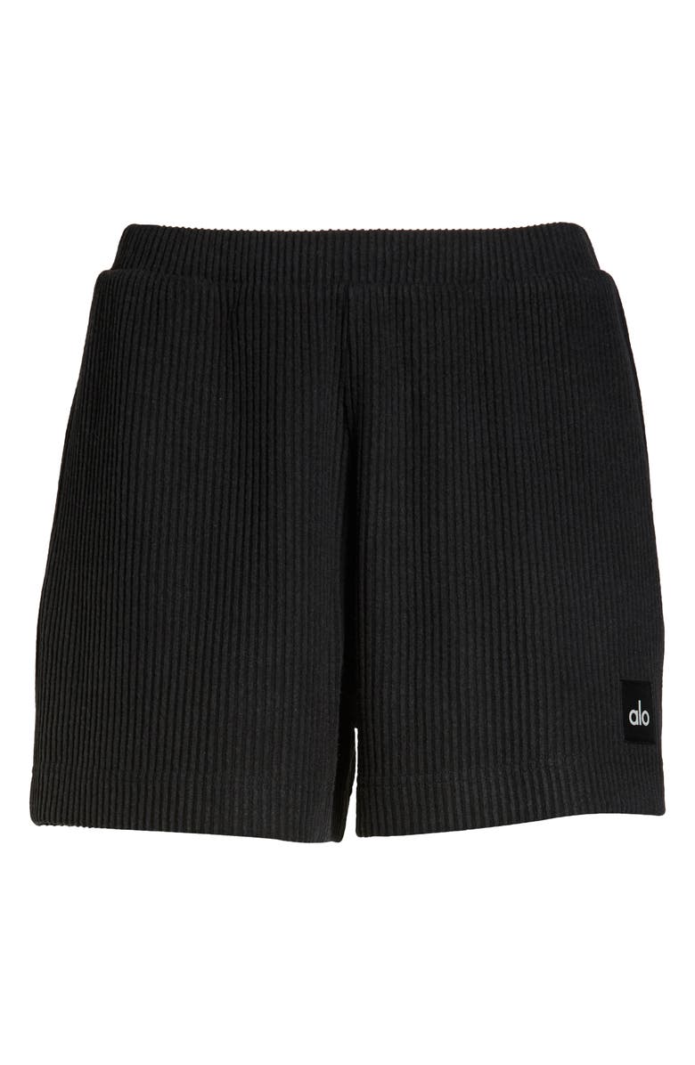 Alo Muse Ribbed Shorts, Alternate, color,