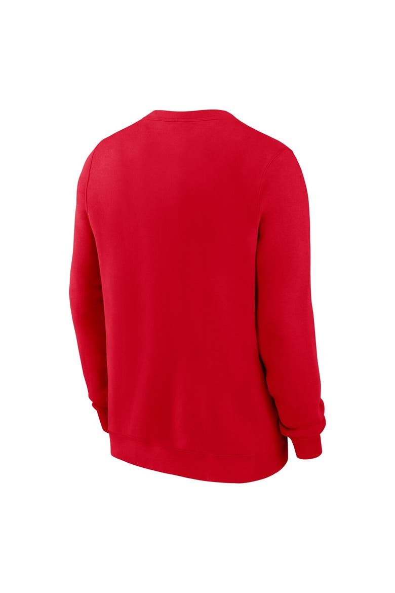 Men's Nike Red Georgia Bulldogs Primetime Primary Stack Pullover Sweatshirt, Alternate, color, Red