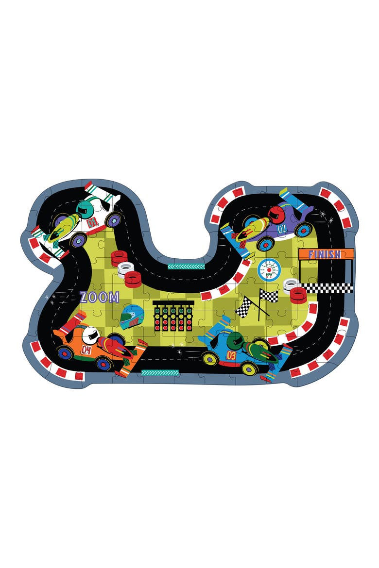 Cars 80-Piece Shaped Jigsaw Puzzle, Alternate, color, MULTI