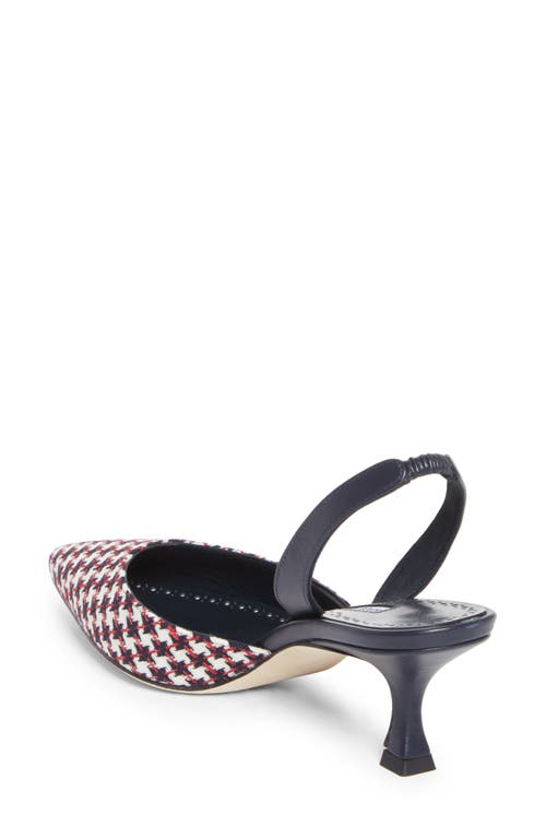 Manolo Blahnik Carolyne Kitten Heel Slingback Pump