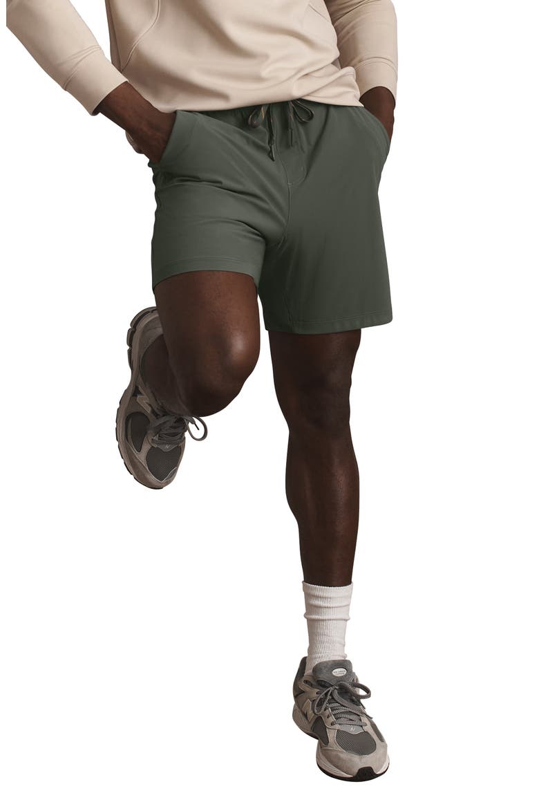 Pursuit 7-Inch Unlined Training Shorts, Main, color, OLIVE SHADOW
