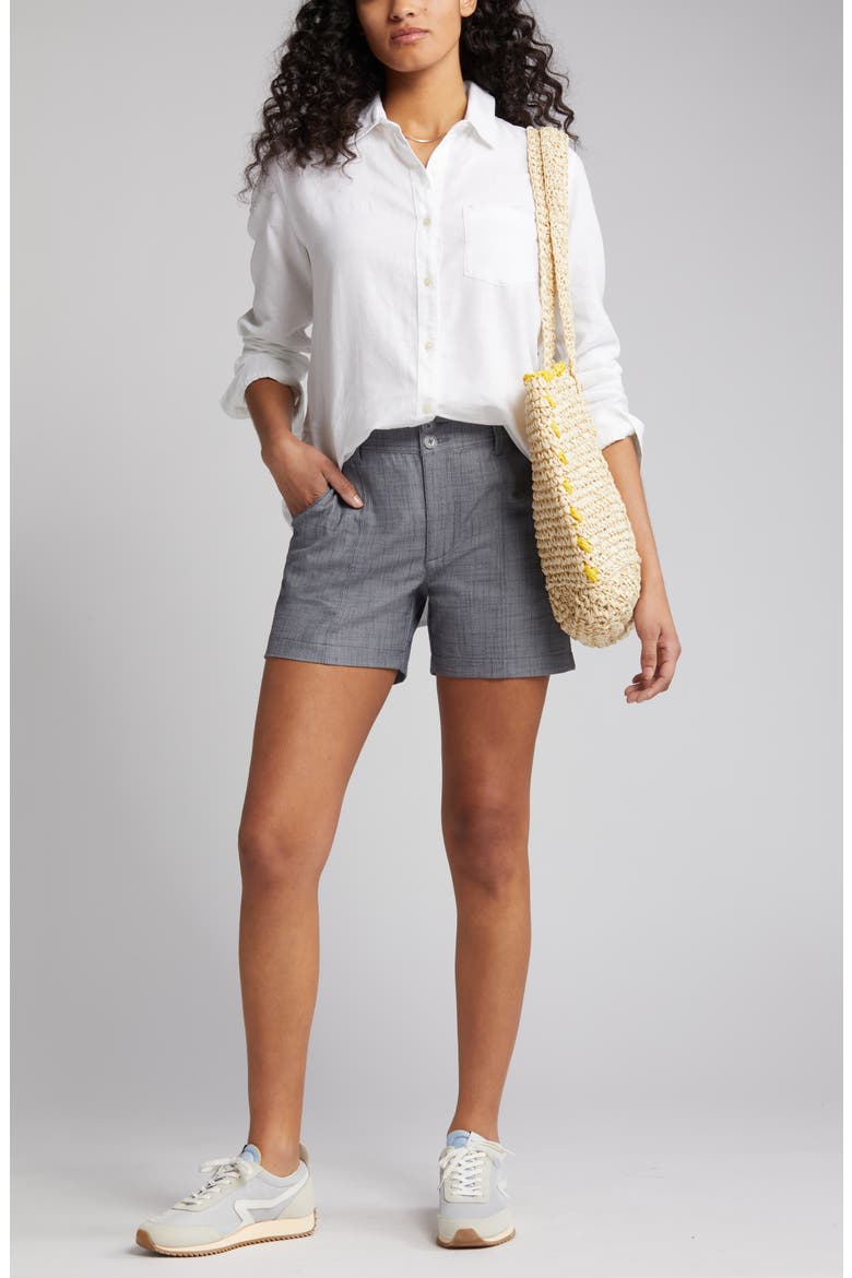 'Ab'Solution Skyrise Shorts, Main, color, INDIGO