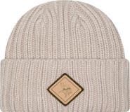 New Era Men's New Era Light Beige Minnesota Vikings Logo Applique Cuffed Knit Hat