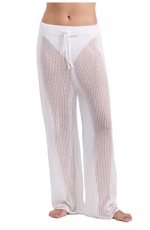 Monaco Net Crochet High Waist Beach Pant Cover-Up