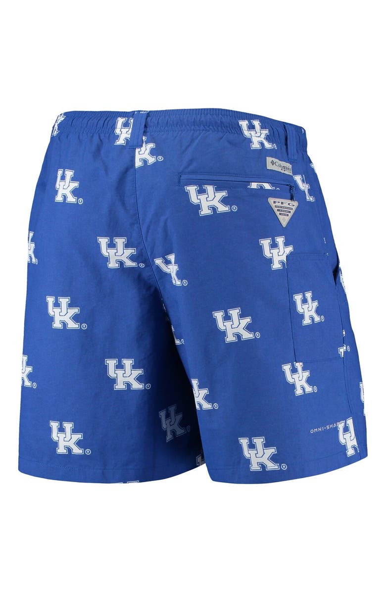 Columbia Men's Columbia PFG Royal Kentucky Wildcats Backcast II 6" Omni-Shade Hybrid Shorts, Alternate, color, Royal