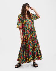 La DoubleJ The J Dress Vines Brown