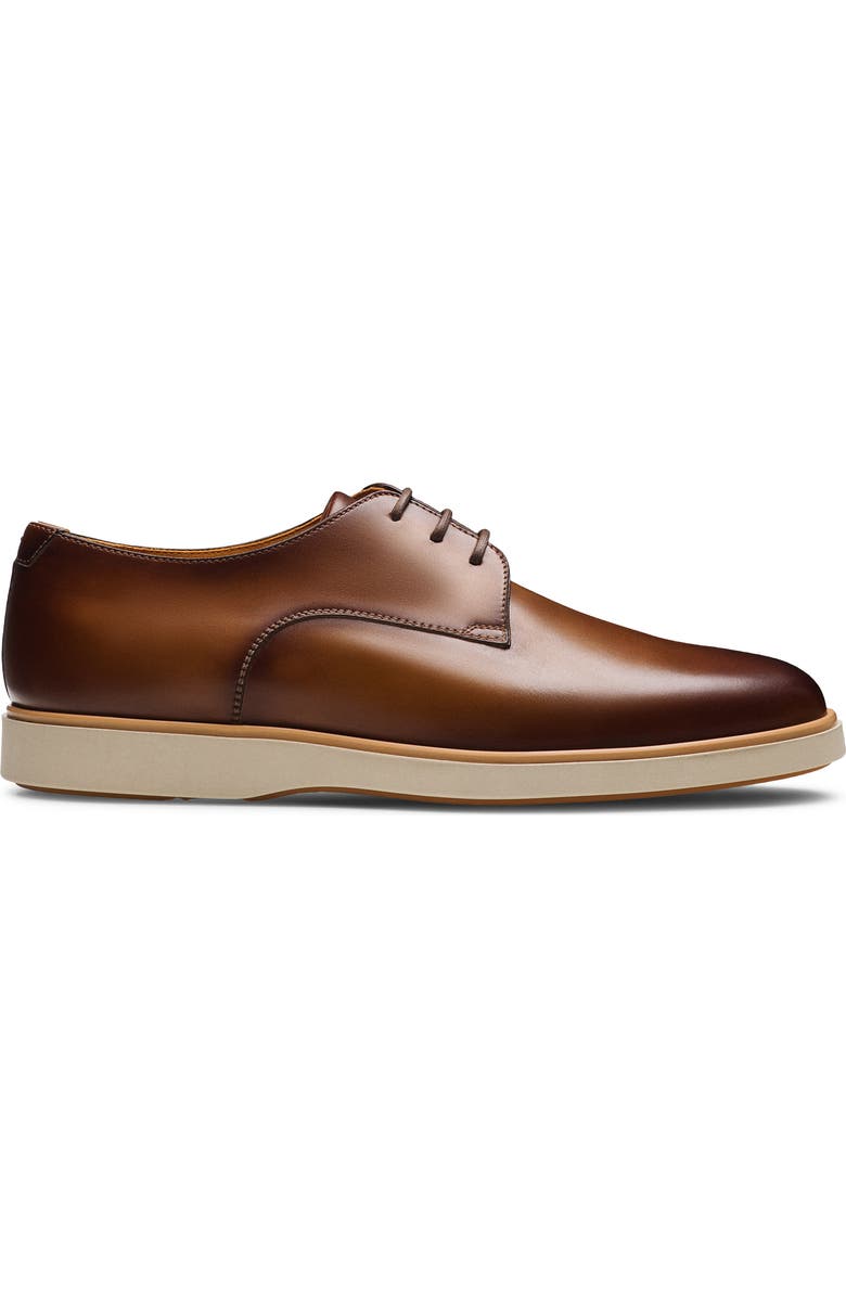 Magnanni Leone II Plain Toe Derby, Alternate, color, Tabaco
