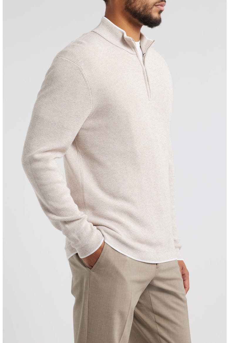 Daulac Quarter Zip Pullover, Alternate, color, SAND