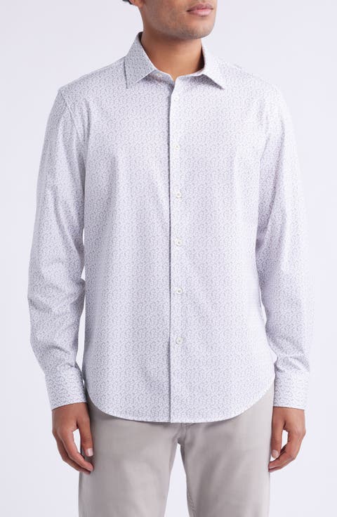 James OoohCotton® Floral Print Button-Up Shirt