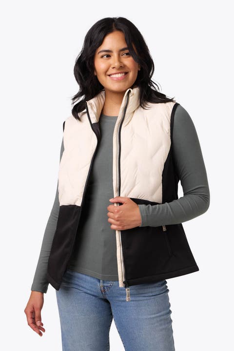 Women's Natural Down Hybrid Heated Vest