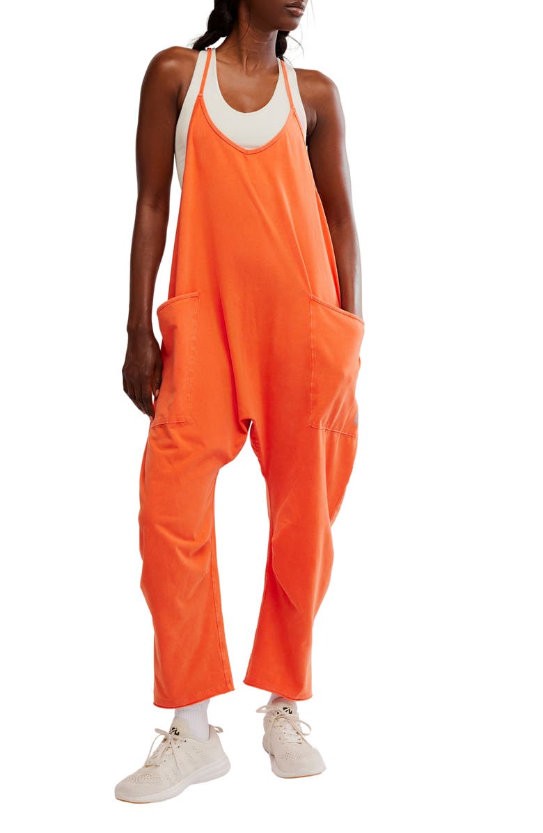 Free People FP Movement Hot Shot Jumpsuit, Main, color, Scarlett