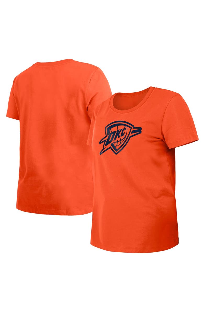 New Era Women's New Era Orange Oklahoma City Thunder 2023/24 City Edition T-Shirt, Main, color, 