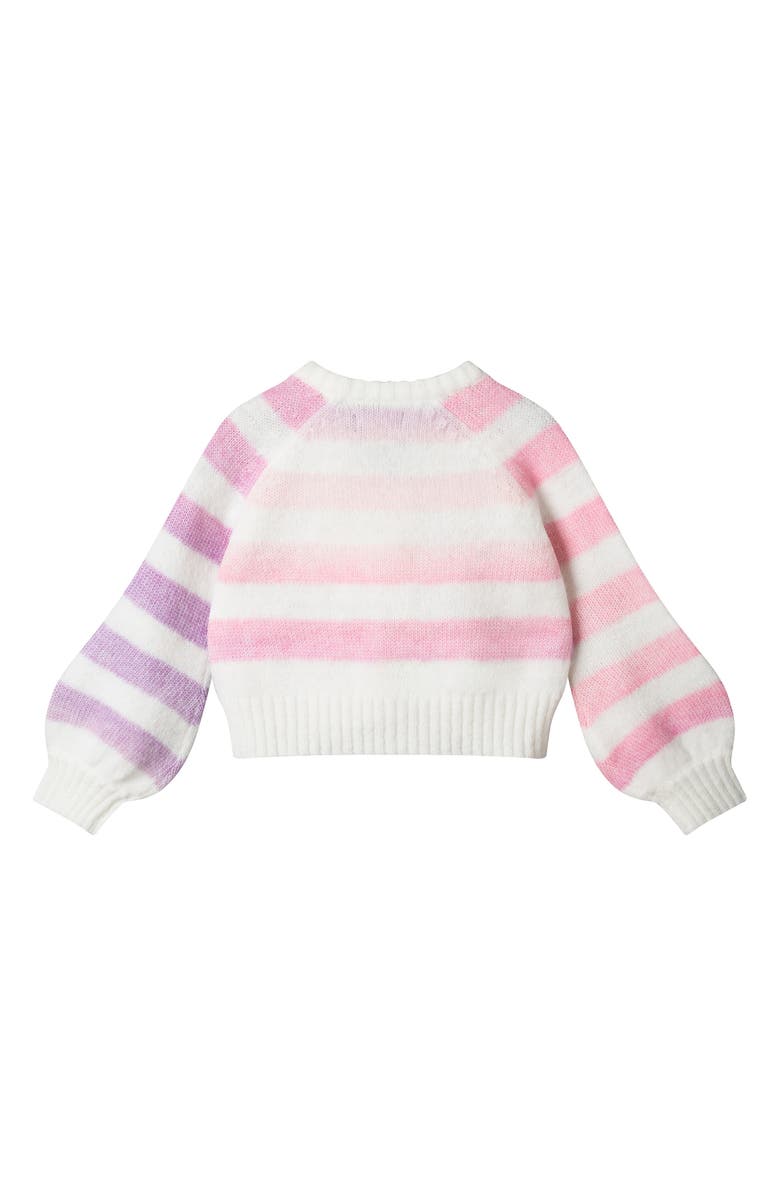 Andy & Evan Kids' Stripe Cardigan, Alternate, color, Oatmeal