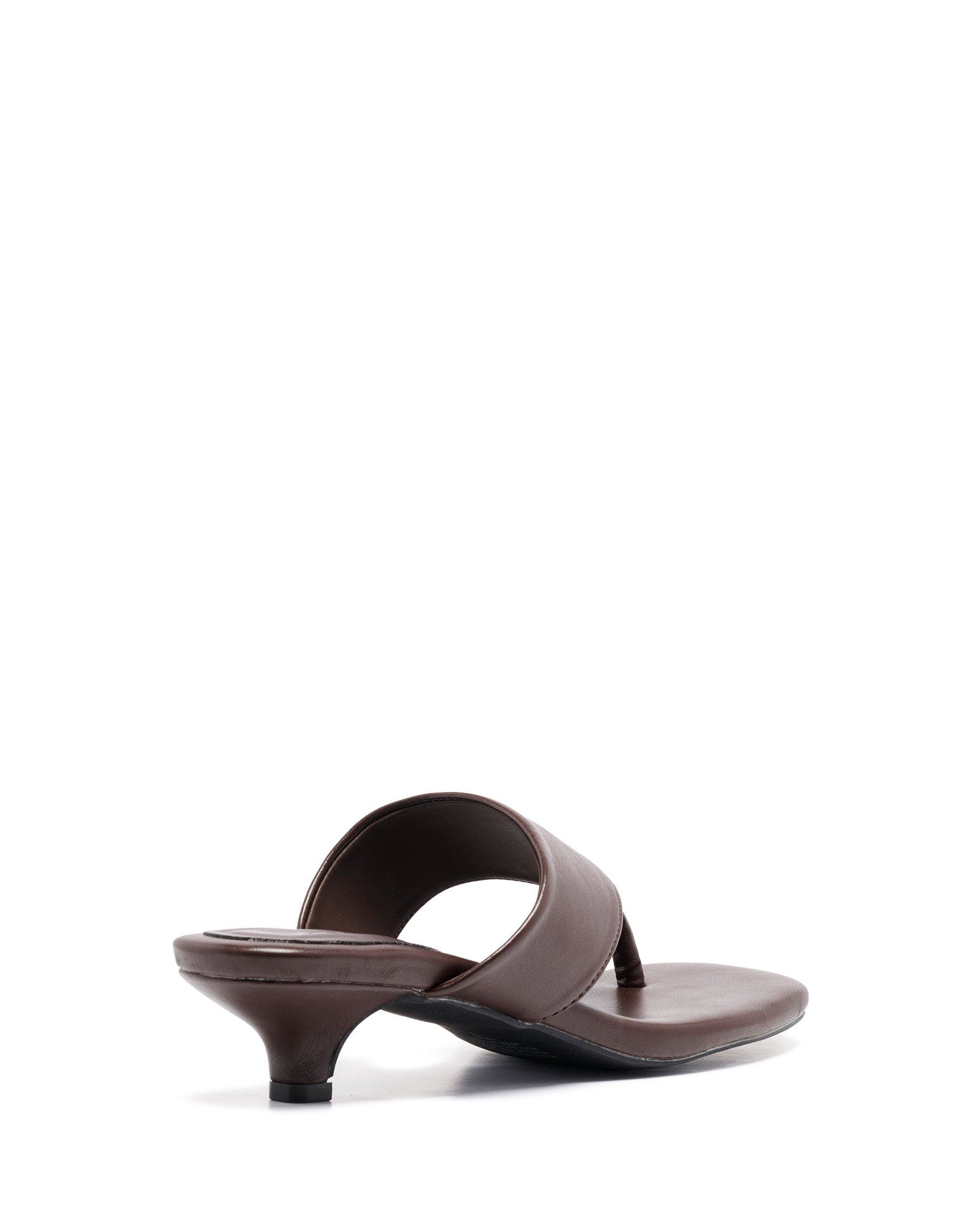 Hailey open square toe sandal, Alternate, color, Chocolate Smooth Pu
