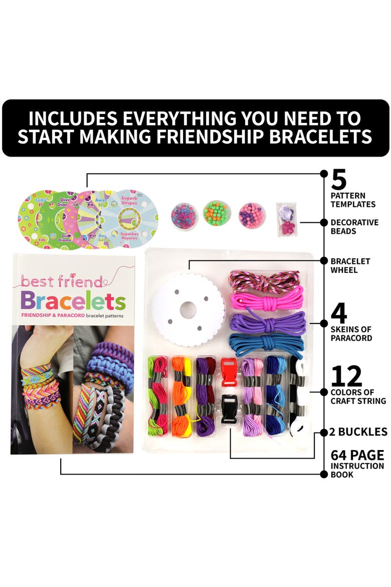 Spicebox Kits For Kids Best Friend Bracelets, Craft Jewerly Kit, Kids, Alternate, color, Multicolored