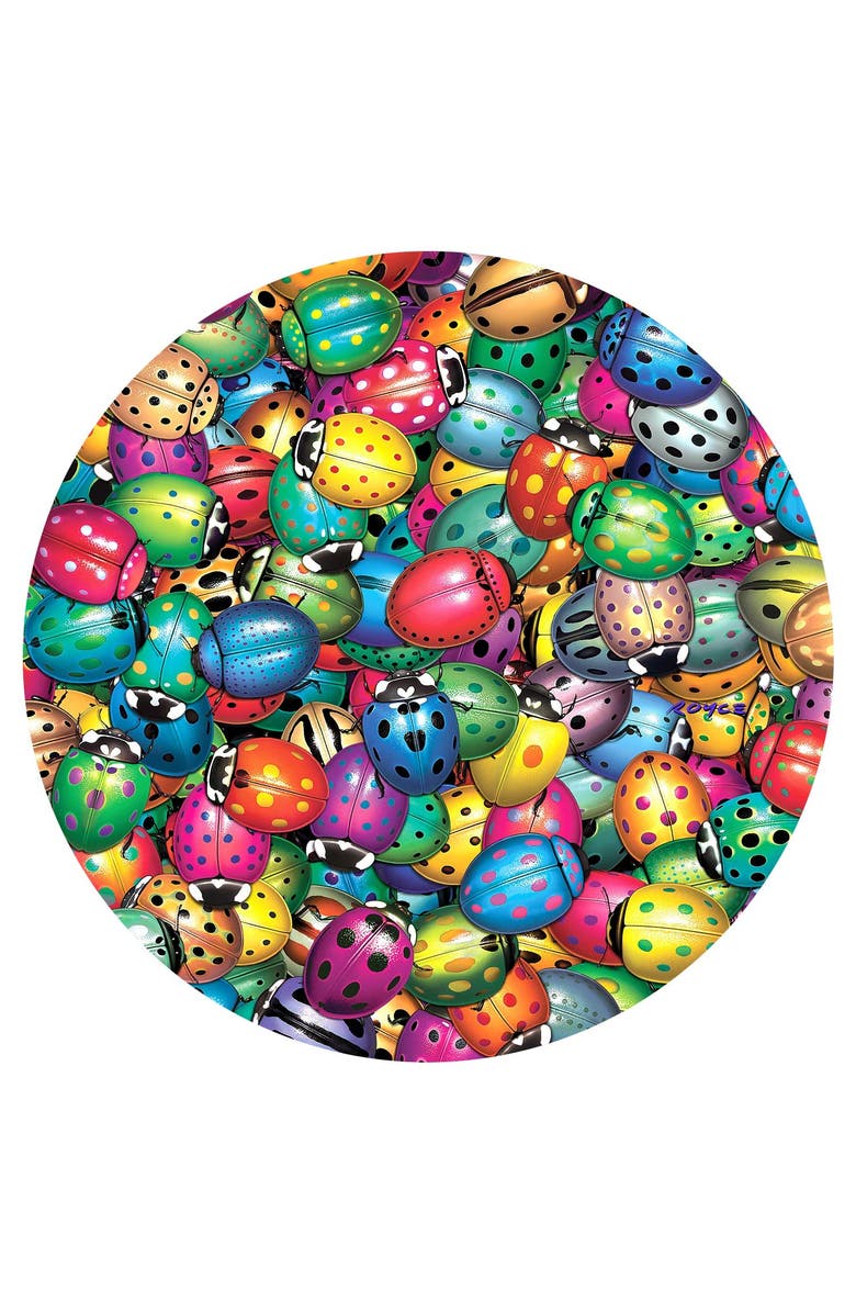 Sunsout Beetles Round Mania 500 piece Jigsaw Puzzle for Adults, Alternate, color, Multicolor